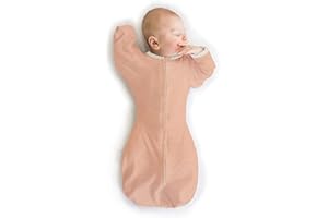 SwaddleDesigns Transitional Swaddle Sack, Arms Up Half-Length Sleeves & Mitten Cuffs, Swaddle for Newborn Transition to Baby 