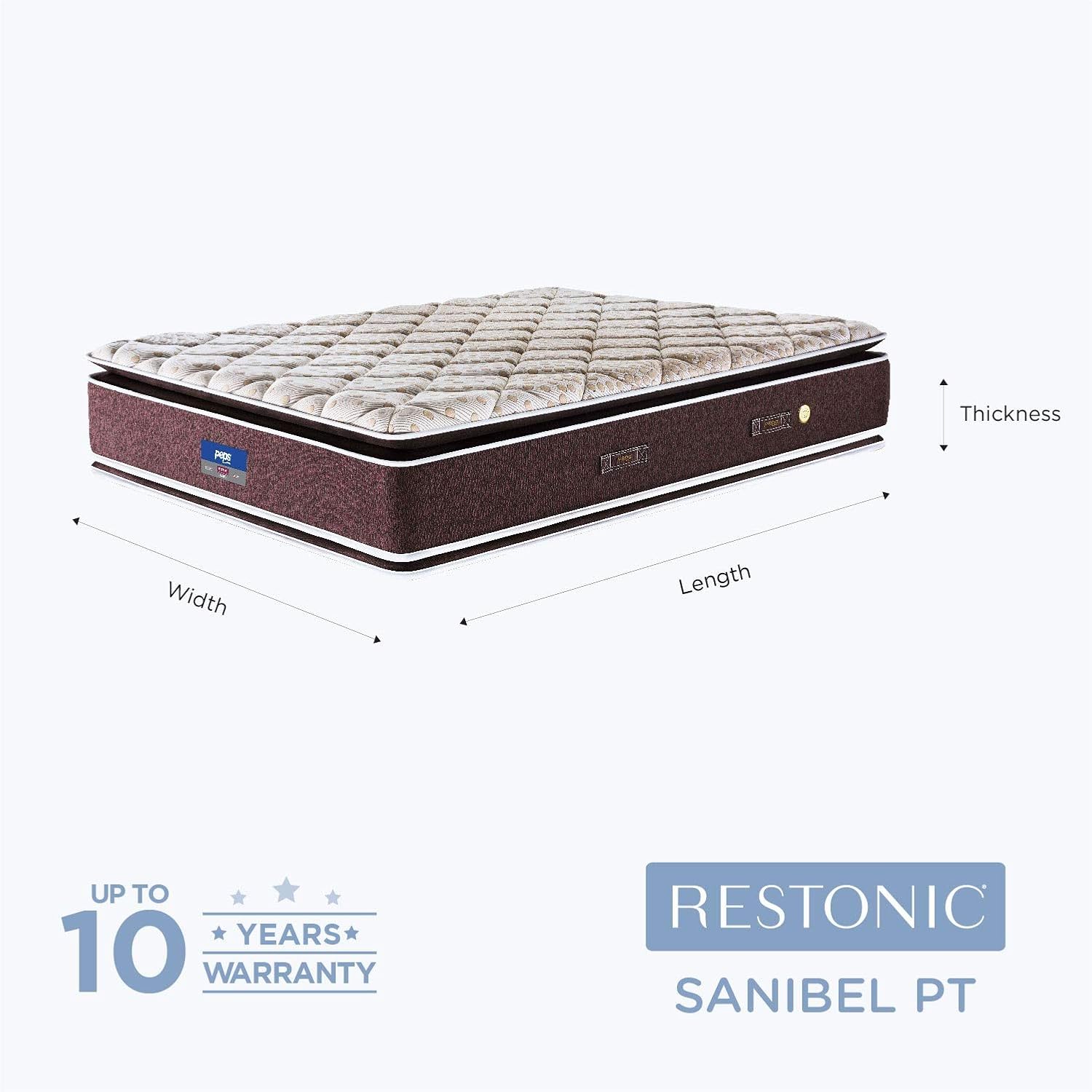 Best King Size Mattress Restonic Bonnel Sanibel Pillow Top Mattress