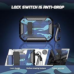 RFUNGUANGO for AirPods Pro Case Cover with Cleaner