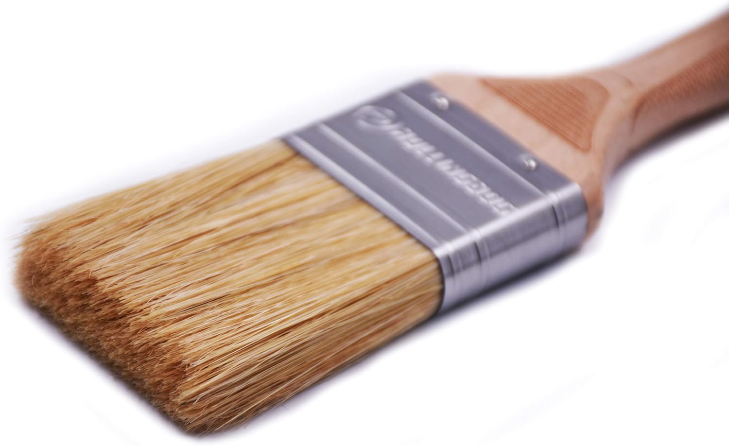 ROLLINGDOG 2″ Laser Engraved Wooden Handle Paint Brush with 50/50