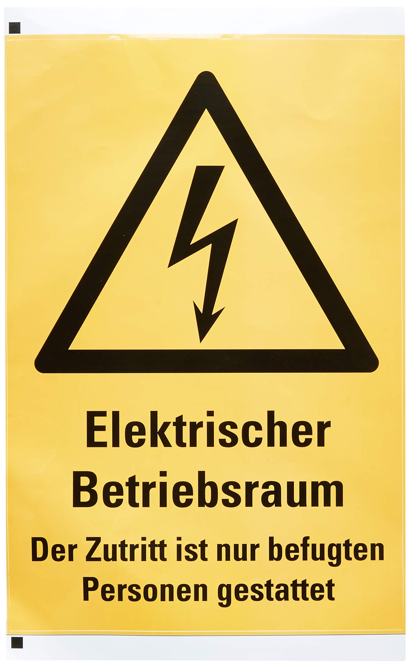 Sticker Blitz Yellow 300 x 200 mm Electrical Operating Room