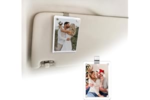 GoHere Gift for Boyfriend Husband Dad Car Decorations Interior Picture Holder, Car Visor Photo Clip Magnetic Frame Christmas Personalized Photo Gifts Cute Car Decor Accessories 3.5 x 2.4 inch (1 PC)
