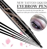 Rose Roll Eyebrow Pencil Fork Tip Waterproof Long-Lasting Brown 2# view 2