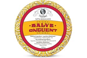 Rawleigh Antiseptic (Original) Salve Iconic Yellow Big Tin: 4.5 oz, Natural, Multi-Purpose Ointment Soothes Skin Cuts, Bruise