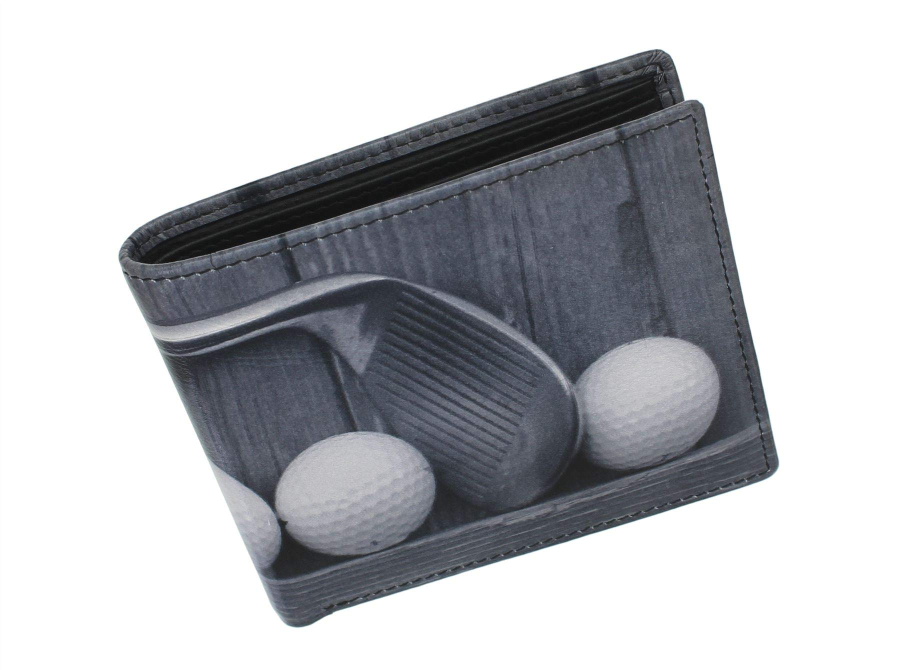 Kalmin Printed Leather Wallet with RFID Protection 196_4 Golf
