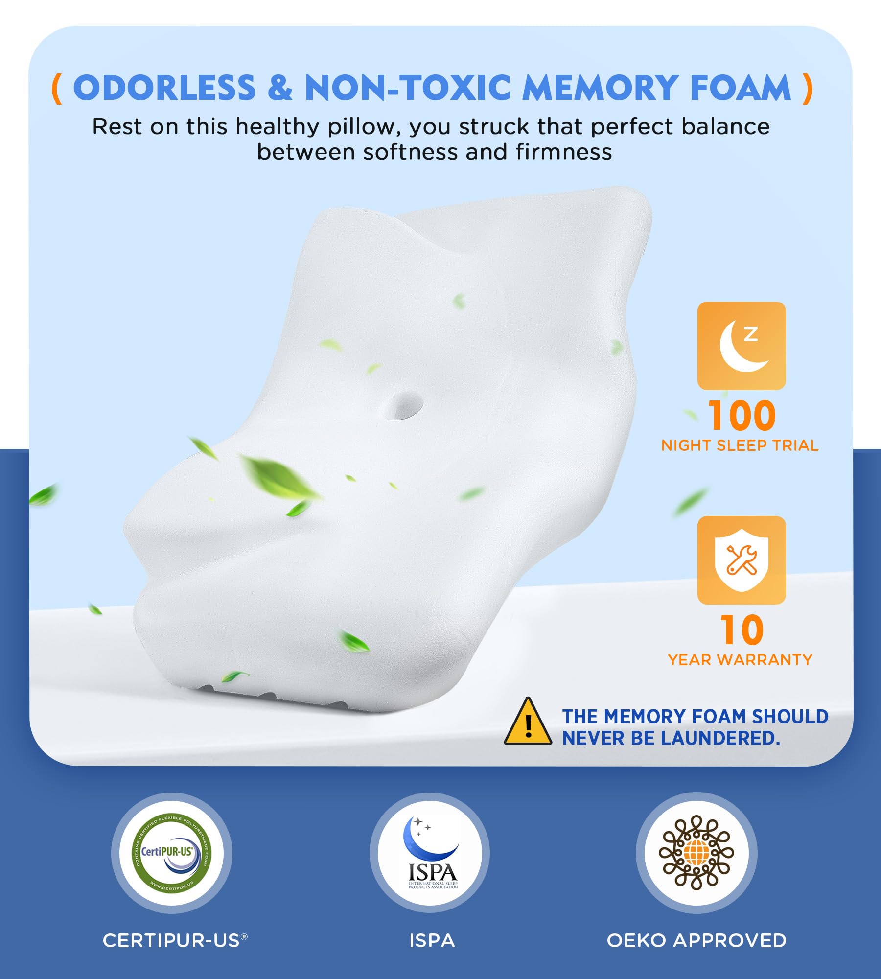 Osteo Cervical Pillow for Neck Pain Relief, Hollow Design Odorless