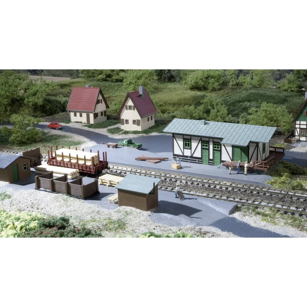 Auhagen 14451 Freight Shed with Loading Dock Modelling Kit