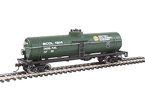 Walthers, Inc. Ready to Run British Columbia Railway Tank Car, Green/Yellow/White