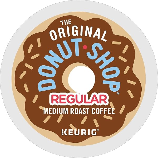 THE ORIGINAL DONUT SHOP REGULAR KEURIG SINGLE-SERVE K-CUP PODS, MEDIUM ROAST COFFEE, 24 COUNT