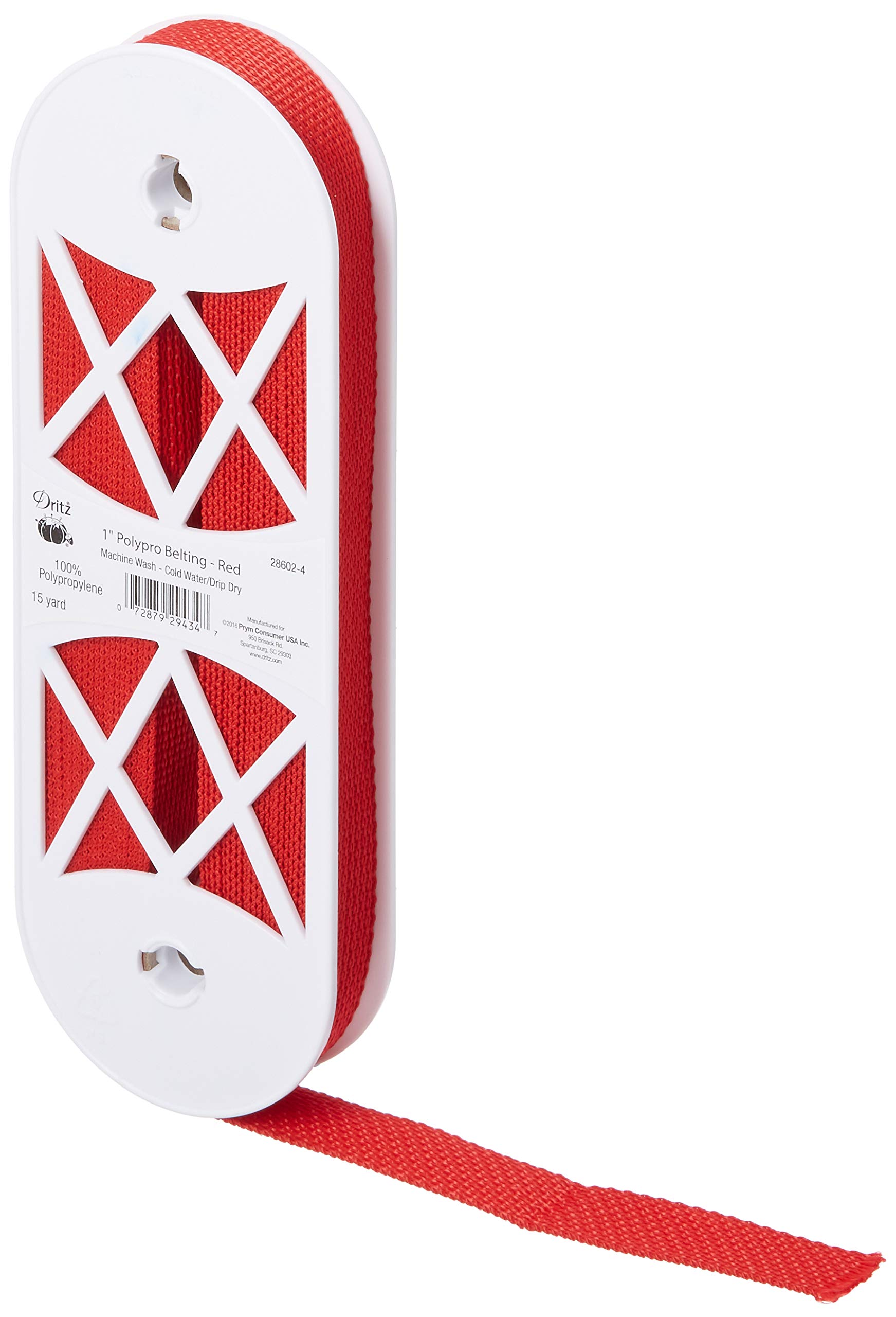 Dritz 1in x 15yds Polypro Belting Red