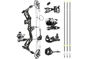 surwolf Archery Bowfishing Compound Bow Kit RTH 30-70 LBS Draw Length 23.5"-31", IBO 325FPS, Target Shooting Bow with Accessories for Bowfishing Archery Hunting