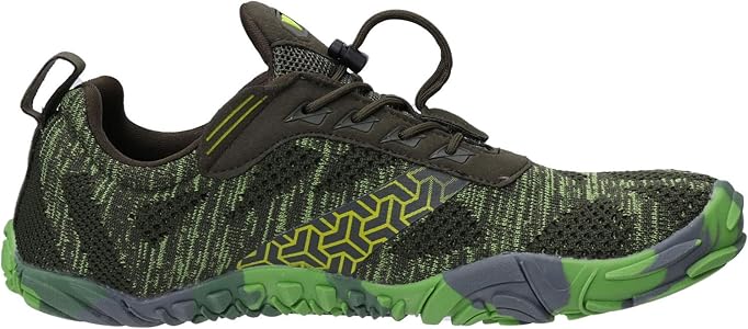 WHITIN Zapatilla Minimalista de Barefoot Trail Running para Hombre Mujer Five Fingers Fivefingers Zapato Descalzo Correr Deportivas Fitness Gimnasio Calzado Asfalto Verde 41: Amazon.es: Zapatos y complementos