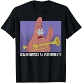 Spongebob Squarepants Patrick is Mayonnaise an Instrument T-Shirt Small