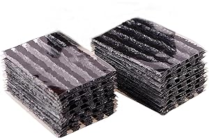 PINKJOY 90 Pack Tire Repair Strings Black (100 x φ6 mm), Automotive Tool Tire Repair Plugs for Tubeless Off-Road Tires Car, Bike, ATV, UTV, Wheelbarrow, Mower