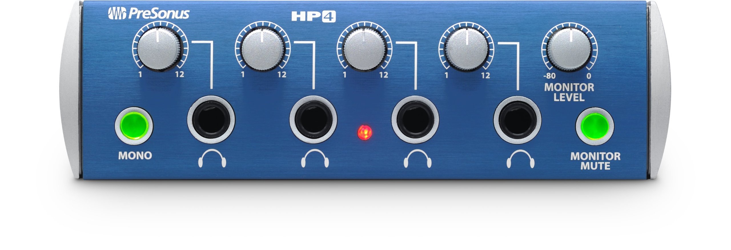 PreSonus HP4, 4-Channel Headphone Amplifier for Recording, Podcasting and Music Production