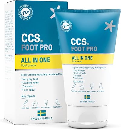 CCS Foot Pro All in One 100ml Foot Cream for Dry Skin Cracked Heels