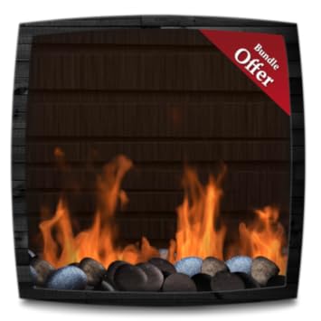Amazon Com Rocky Wooden Fireplace Hd Wallpaper Themes