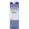 Dr. Bronner's Pure-Castile Liquid Soap Refill - Made with Regenerative Organic Certified Oils, 82% Less Plastic - 18-in-1 Uses for Face, Body Wash, Hand Soap Refill & More - Peppermint, 32oz