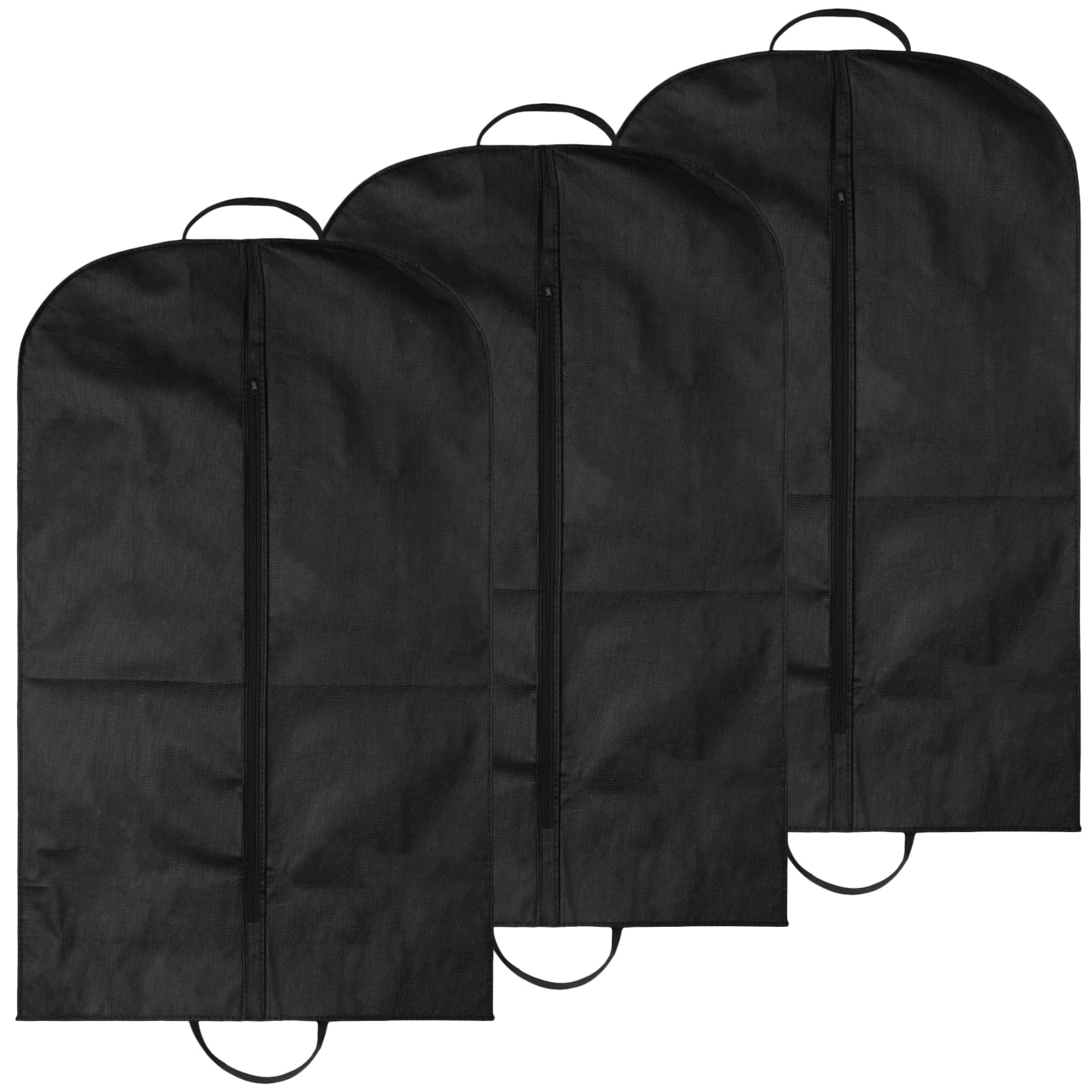 3 Pack Suit Bags Suit Covers For Men, Suits Carrier With Handles and Gusset Full Zipper Garment For Men Women Suits Coats(60x100cm)