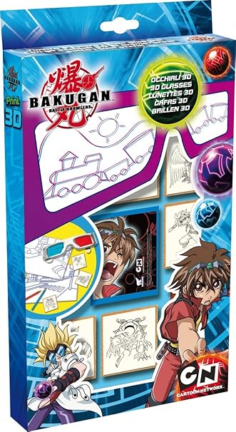 Multiprint 6857 Bakugan Confezione 3d Da 5 Timbri Con