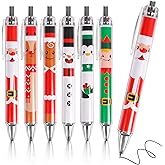 CCINEE 36pcs Christmas Retractable Pen Bulk, Holiday Cartoon Gel Ink Pens for Kids Adult Novelty Ballpoint Pen for Office School Home Xmas Party Favor Holiday Coworker Gift Christmas Stocking Stuffers
