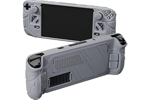PlayVital Mecha Protective Case for Steam Deck – Anti-Slip Silicone Grip Cover for Steam Deck OLED & LCD | Shockproof Shell w