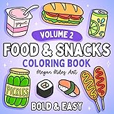 Food & Snacks Coloring Book VOLUME 2