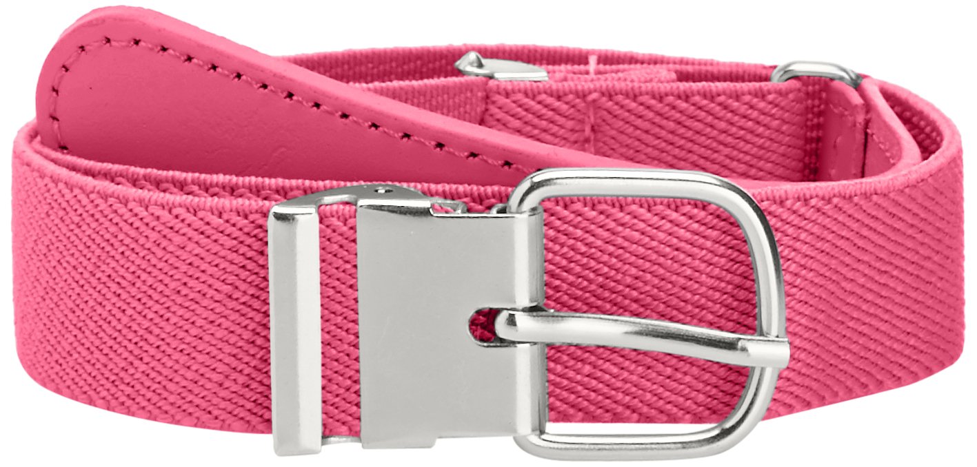 Playshoes Kids Elastic with Genuine Leather Girl's Belt, Pink, 65 cm
