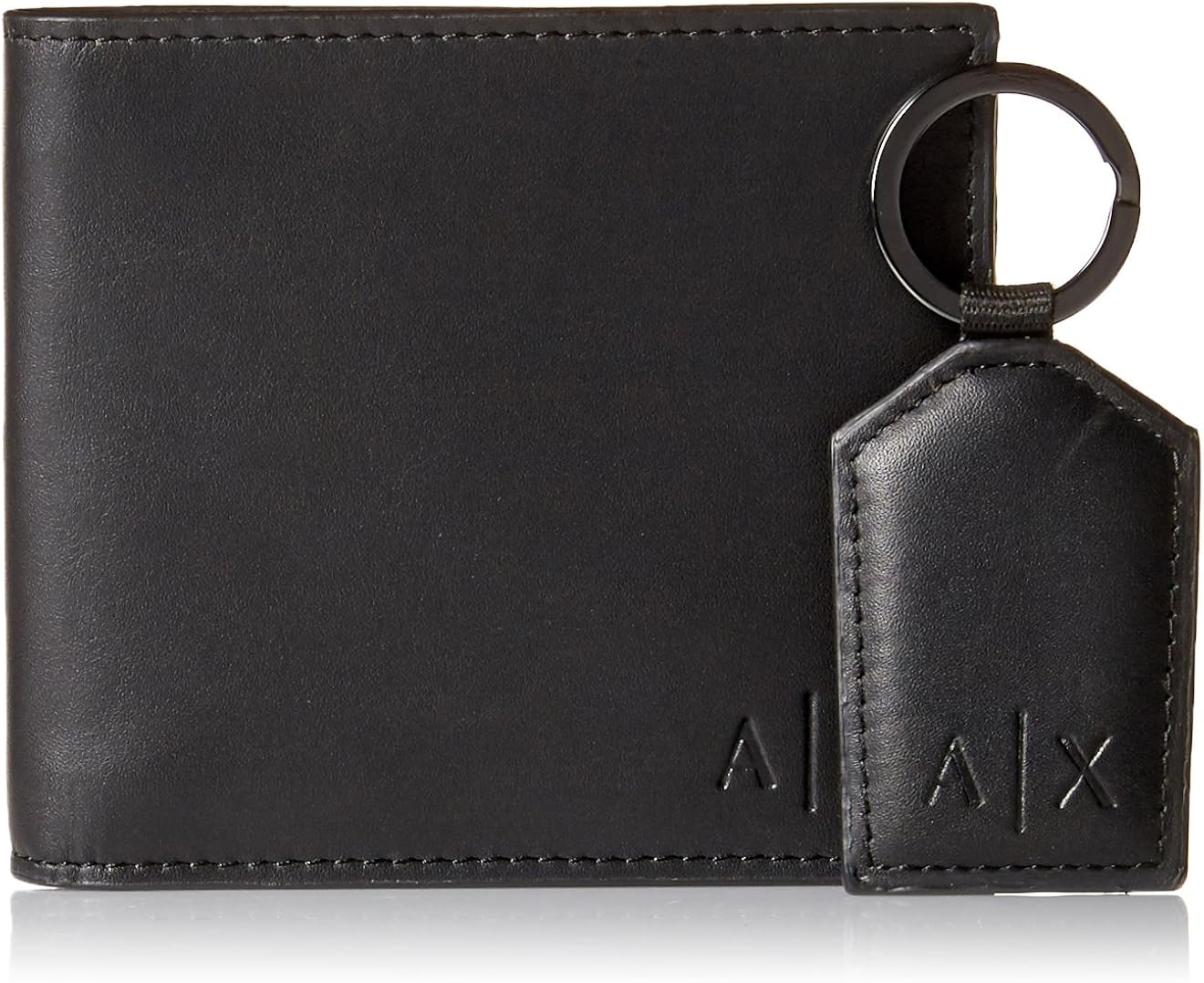 Armani Exchange Men's Wallet and Keychain Boxed Gift Set, black, One Size at Amazon Men’s