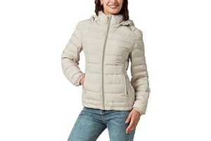 YZG Down Jacket for Women Lightweight Long Sleeve Quilted Puffer Coat with Detachable Hooded