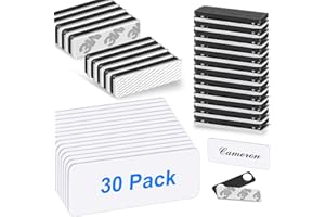 ECJOYHUB Magnetic Name Tags, 30-Pack Engravable Name Badge with Magnetic Backing, Reusable Name Tags(1" X 3")