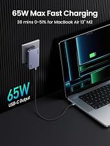 UGREEN 65W USB C Charger Nexode Pro 3-Port GaN Travel Adapter US UK EU Plugs view 3