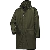 Helly Hansen Impertech Long Raincoat for Men - Storm-Flap Waterproof Jacket - Packable Hood Rain Gear - Hiking Jacket Men