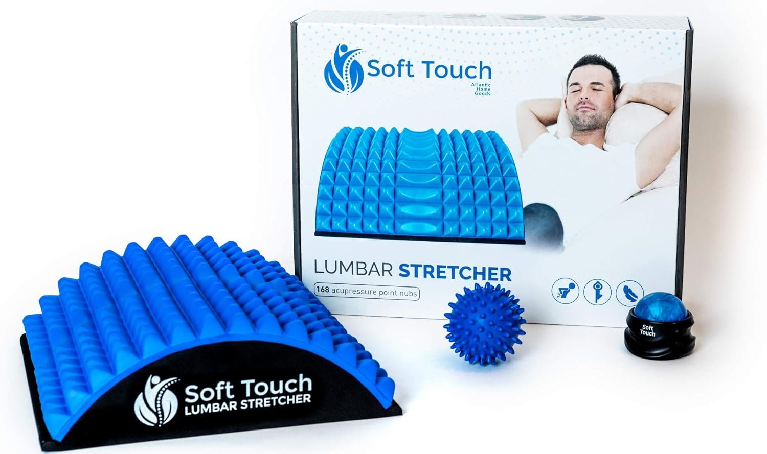 Back Stretcher - Back Pain Relief - Sciatica Pain Relief - Posture Corrector - Spinal Stenosis Pain Relief - Neck Pain Relief - Two Massage Balls Included!: Health & Personal Care