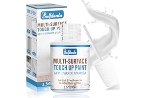 BALLDANLU White Touch Up Paint, Furniture Cabinets Wall PaintPen, Multi-Surface Touch Up Pen, Quick-Dry White Porcelain Paint for Scratches and Spots on Dresser, Door, Floor, Appliance and Bathtub 1 Fl Oz