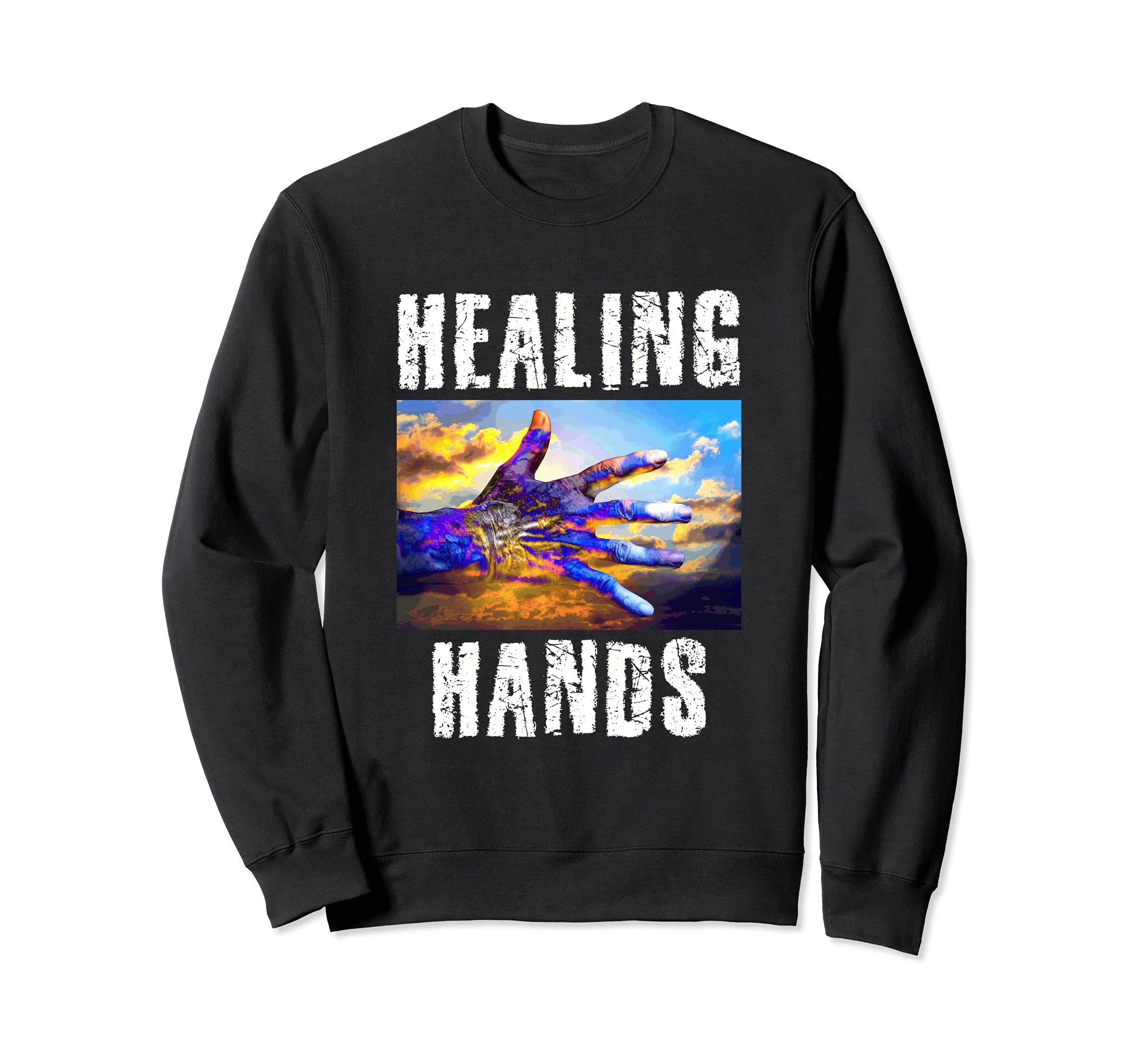 Healing Hands Reiki Energy Vibrational Medicine Chakra Aura Sweatshirt