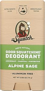 Dr. Squatch Alpine Sage Deodorant, 2.65 OZ