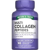 Nature's Truth Multi Collagen Peptides | 2000 mg | 90 Capsules | 10 Types of Collagen | Keto Friendly,Non-GMO &amp; Gluten Free Supplement