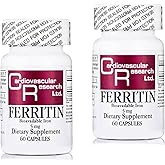 Cardiovascular Research Ferritin Iron Supplement for Women and Men 5 mg 120 Capsules - 2 Pack Saver