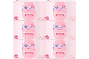 Johnson's Baby Bath Bar Soap, 3 Oz.(Pack of 6)