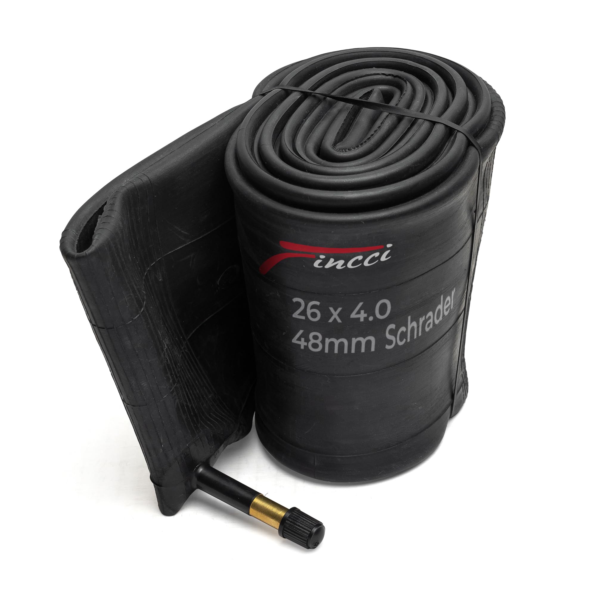 Fincci Fat Bike Inner Tubes 26 x 4.0 - Pair 100-559 mm with 48mm Schrader Valve - For Fat Tire and Mountain, Electric & Road Bicycles - Suitable for Sand, Snow, Dirt & Trail Use- Pack of 2 accessories