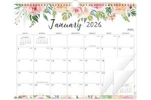 MAAIBOK 2026 Calendar - JAN 2026 - DEC 2026, 14.6'' x 11.4'', Wall Calendar 2026, Twin-Wire Binding, 12 Months Calendar, Premium Paper