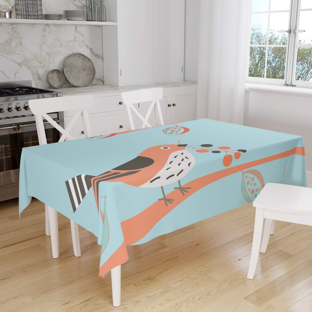 Bonamaison Kitchen Decoration, Tablecloth, 140cm x 160cm - Designed and Manufactured in Turkey