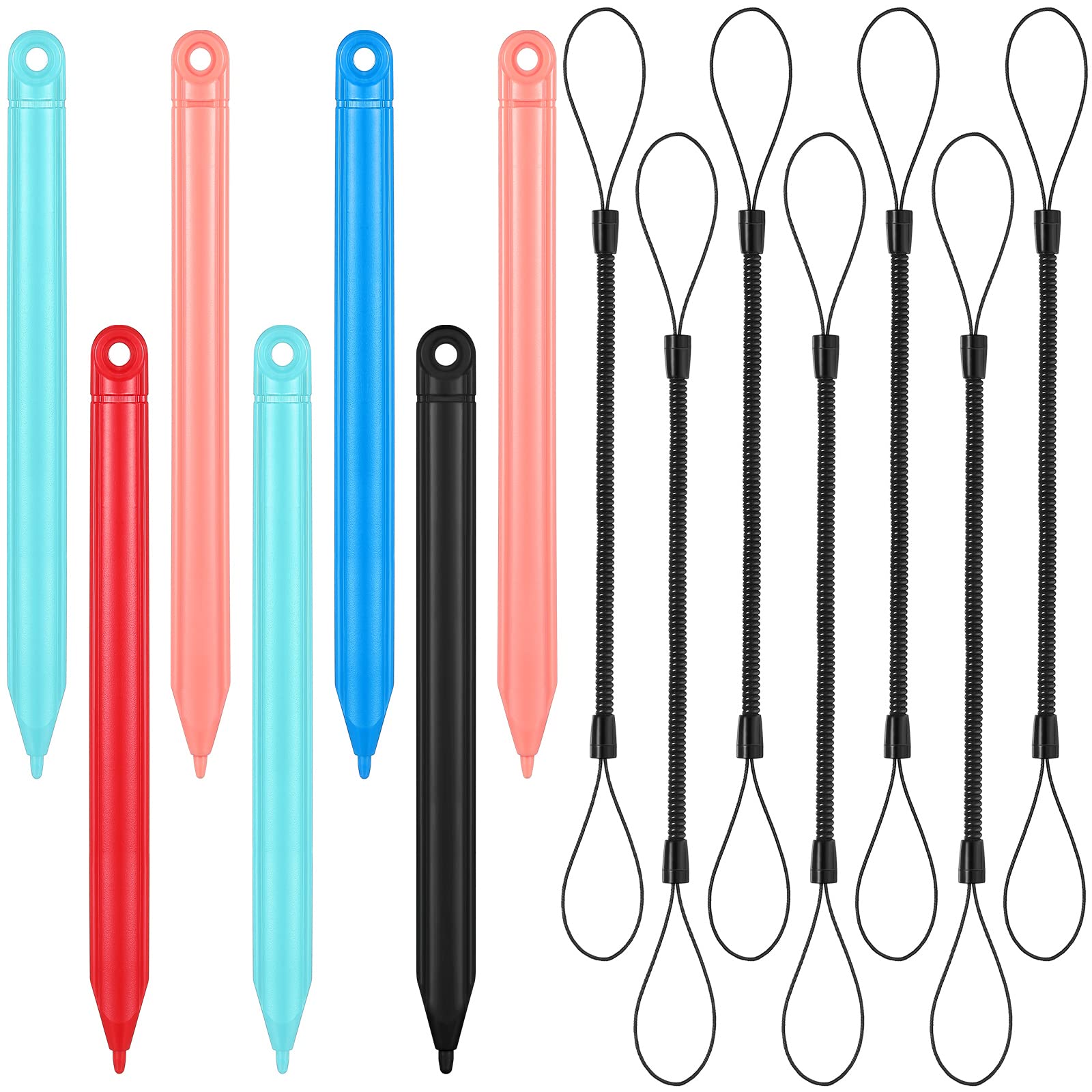 Photo 1 of Replacement Stylus Drawing Pen and Lanyard Set for LCD Writing Tablet 4.7 Inch Colorful Drawing Tablet, Kids Painting Pads, Doodle Board (7 Pack Stylus Pens and 7 Lanyards)