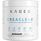 Kaged CreaClear Creatine Monohydrate Powder | 30 Servings | Mixes Clear &amp; Dissolves Completely, No Grit, Premium Micronized Creatine for Strength, Performance &amp; Muscle Support