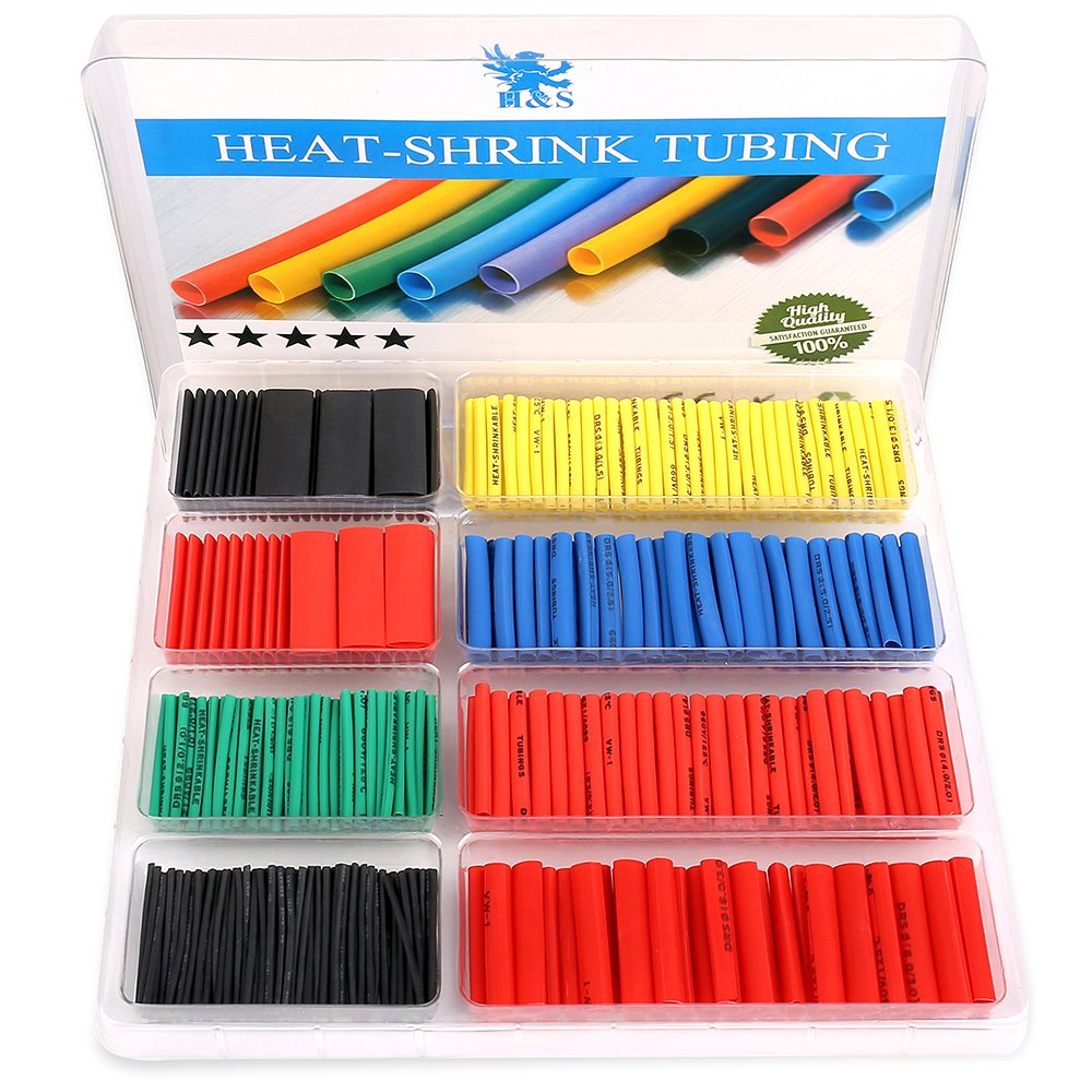 H&S 532pcs Heat Shrink Tubing Cable Sleeve Heat Shrink Wrap Tube