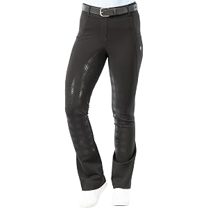 Equinavia Astrid Women's Boot Cut Full Seat Equestrian Breeches, Silicone Riding Breeches for Women, Mid-Rise Horse Pants