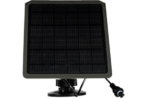 GardePro SP350 Solar Panel for Trail Camera, Built-in 5200mAh Rechargeable Battery, 12V/1A, 9V/1.3A, 6V/2A, Plug 5.5x2.1mm | 4.0x1.7mm, Waterproof