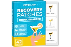 PATCH4U Recovery Patches 42 Pack - Wake Up Refreshed & Energized with Our 100% Natural Ingredients Recovery Patch - Skin-Friendly & Waterproof - Apply Before Drinking - Enhanced Morning Formula
