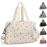Pritent Diaper Bag Tote - Diaper Baby Bags with Pacifier Case, Shoulder Straps, Stroller Clips, Waterproof Large Mommy Maternity Travel Baby Bag for Mom and Dad, strawberry
